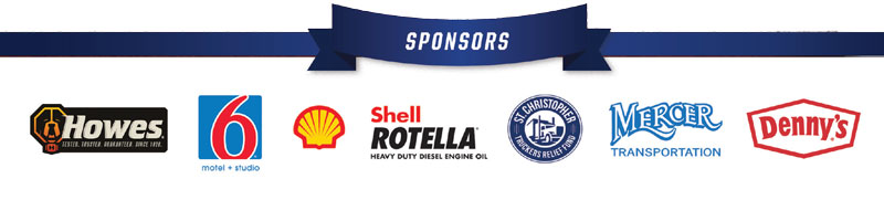Red Eye Radio's We Salute You is sponsored by Howes, Motel 6, Shell Rotella, St. Cristopher Truckers Relief Fund, Mercer Transportation, and Denny's