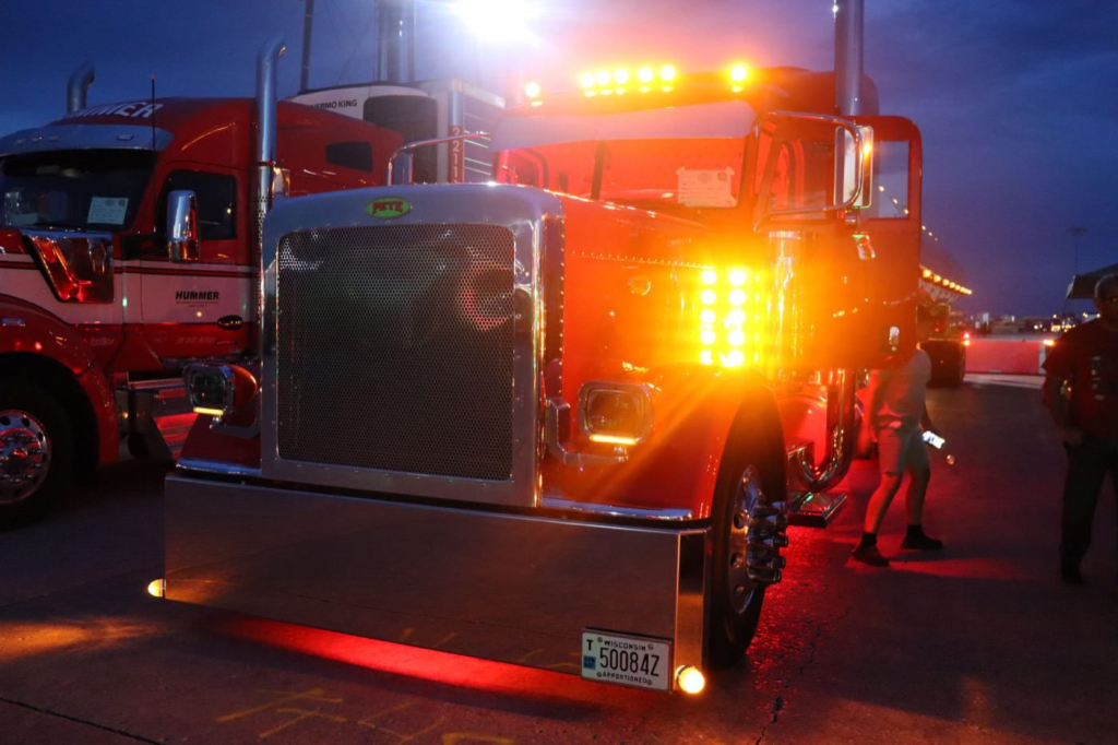 LIGHTS AT NIGHT – BOBTAIL – MOST UNIQUE 1st – Brian Pete, Mineral Point, WI – 2023 Peterbilt – Gas Money 